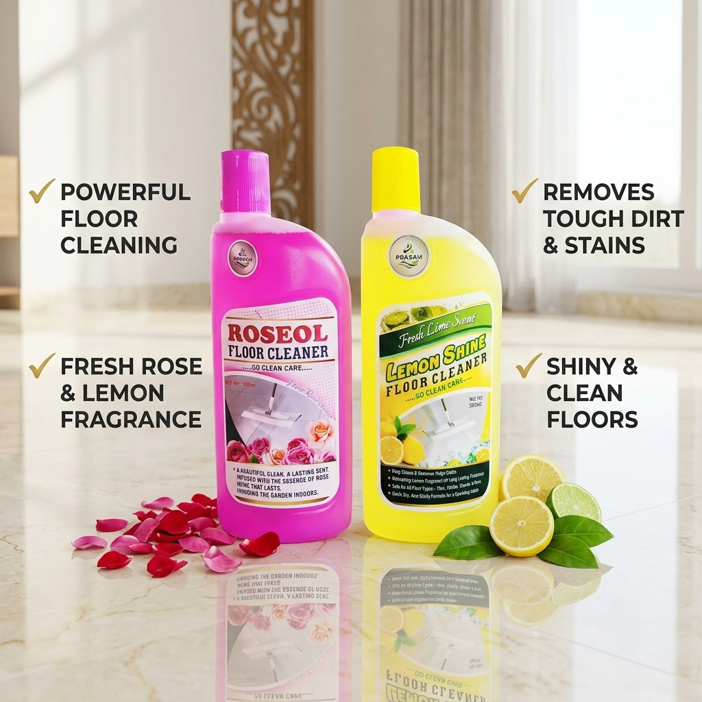 Rose & Lemon Floor cleaner combo (500ml) Each - Image 2