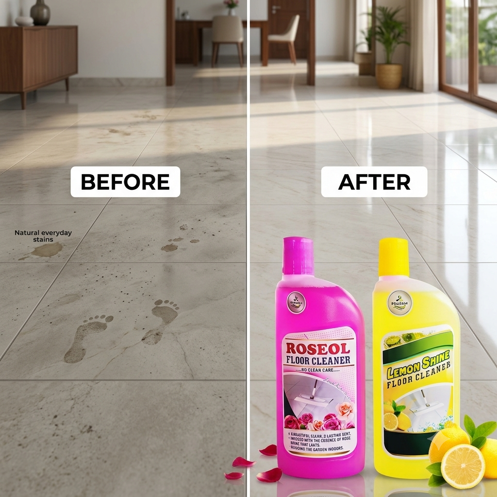 Rose & Lemon Floor cleaner combo (500ml) Each - Image 3
