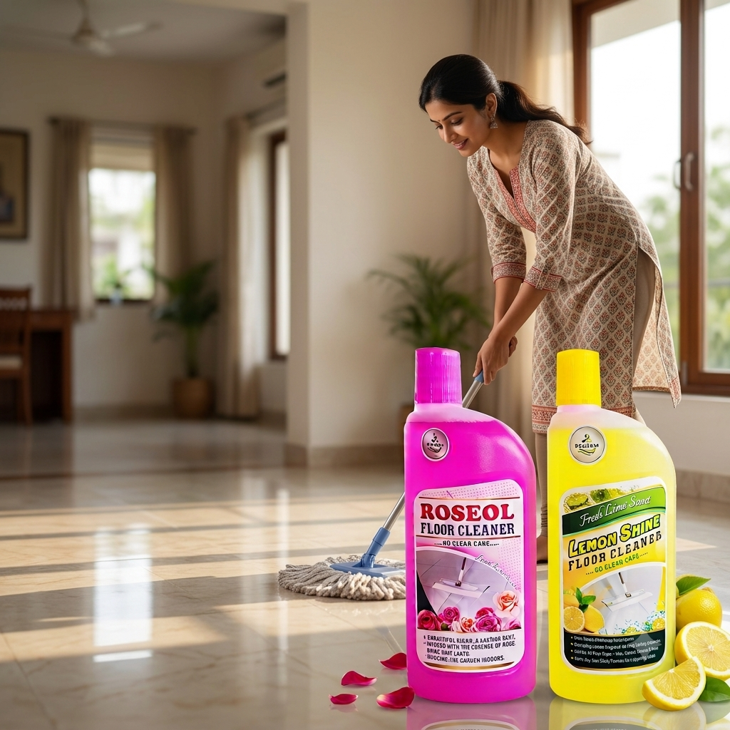 Rose & Lemon Floor cleaner combo (500ml) Each - Image 4