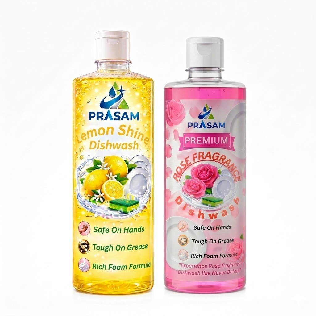 Lemon & Rose Fragrance Dishwash Combo