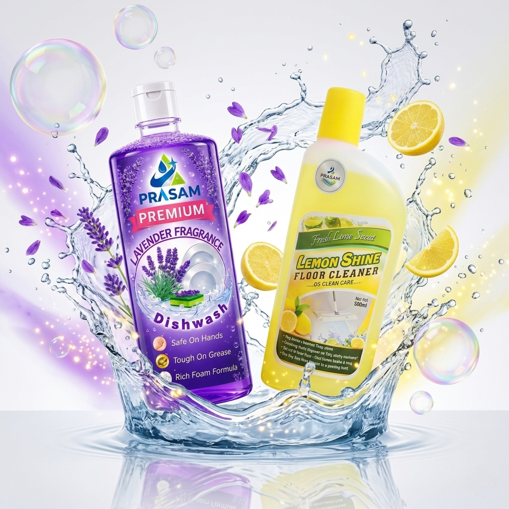 Lavender Fragrance Dishwash & Lemon Floor Cleaner Combo - Image 3