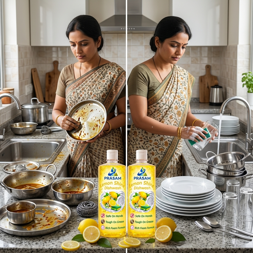 Lemon Fragrance Dishwash Combo (500ml) Each - Image 3