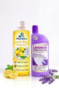 Lemon Fragrance Dishwash & Lavender Floor Cleaner