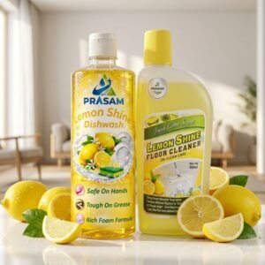 Lemon Fragrance Dishwash & Floor Cleaner Combo (500ml) Each