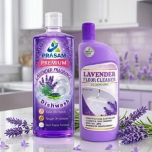 Lavender Fragrance Dishwash & Floor Cleaner Combo (500ml) Each